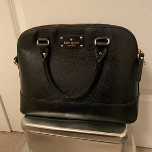 Kate Spade Alma Black Leather Satchel